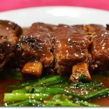 Grilled Spare Ribs Braised in a Savoury Gravy