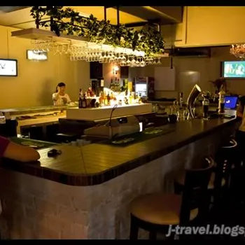 The Bar Counter of Rosetti Bar