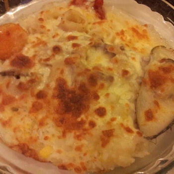 Cheese Baked Seafood Abalone Rice