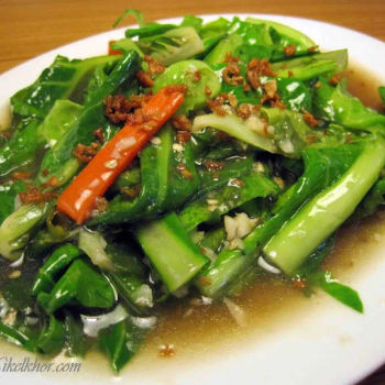 Stir-fried Baby Kailan with Salted Fish