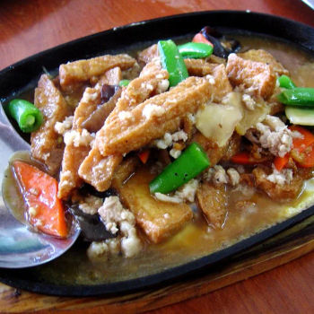 Hot Plate Tofu (铁板豆腐)