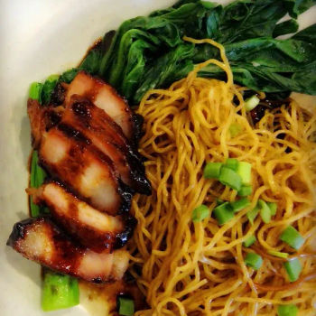 干捞叉烧全蛋面 （RM6.00）