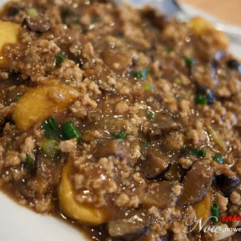 Fried Bean Curd with Minced Pork and Salted Fish 咸鱼肉碎豆腐