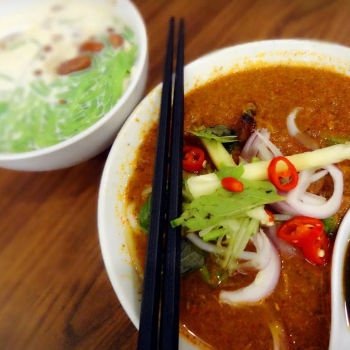 Asam laksa & cendol