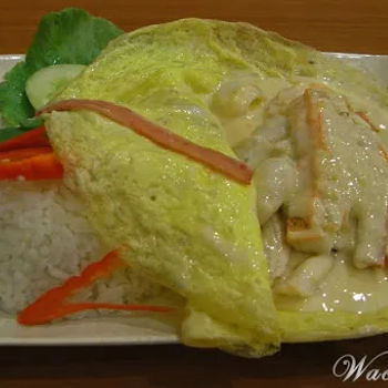 芝士海鲜烩蛋饭 Cheese Seafood Omblete