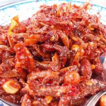 Ikan bilis,kacang cooked with sambal
