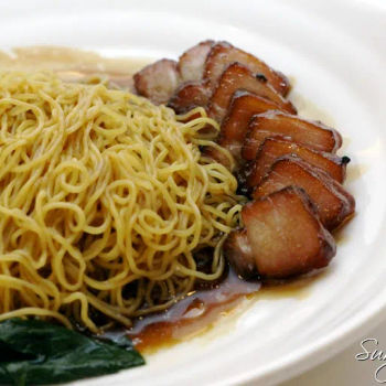 BBQ pork with noodle (叉燒雲吞面)