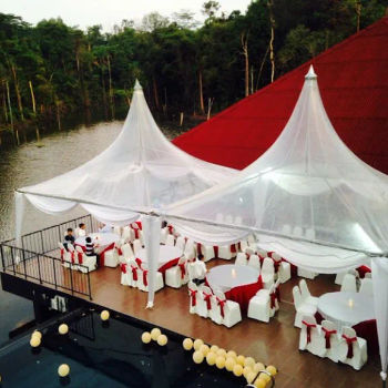 Banquet Hall Facing Natural Lake