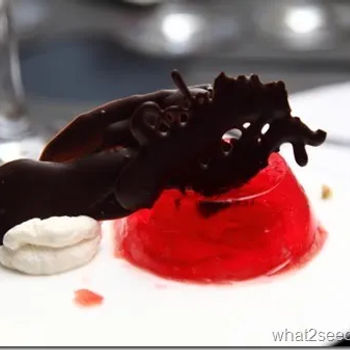 Strawberry Jelly With A Scoop Of Ice-Cream