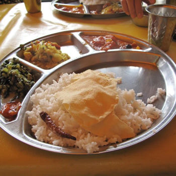 Platter With Vegetarian Dishes