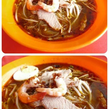 虾面RM4.50 (小) / RM5.00 (大)