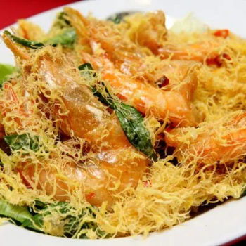 Butter Flakes Fried Prawns