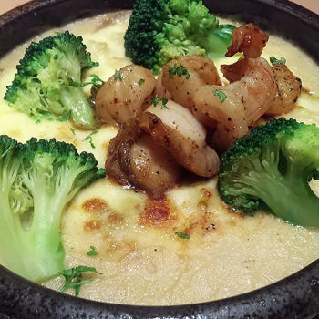 Seafood Macaroni Gratin