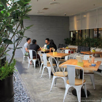 The garden setting at Ben’s