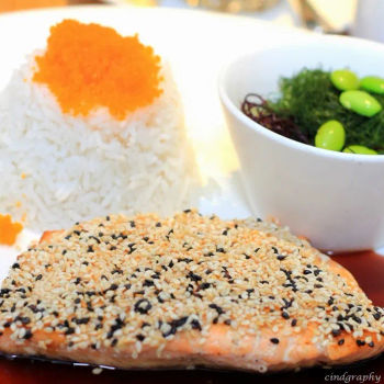 Teriyaki Salmon with Sesame Crust