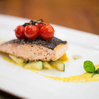 Grilled Salmon Steak 