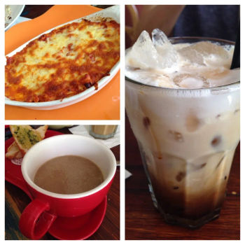 Lasagna, Wild Mushroom Soup And An Iced Latte