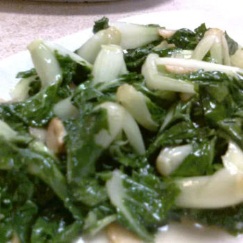 Stir fried Siew Pak Choy