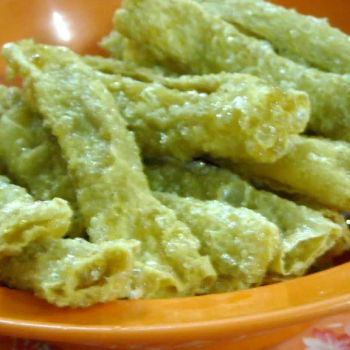 Crispy deep fried fish paste stuffed Bean curd sheets