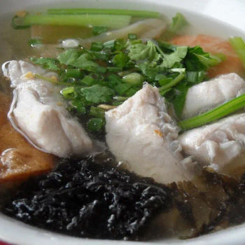 A Bowl Of Mixed Seafood Soup