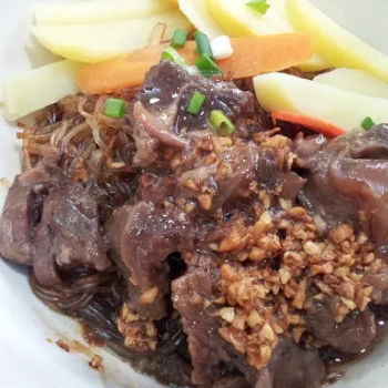 Dry Beef  Glass Noodle