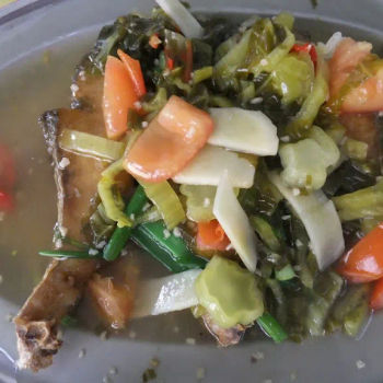 Deep Fried Ikan Kurau Served With Preserved Veggie