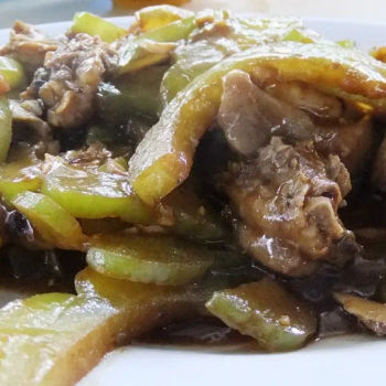 Bitter Gourd Fried With Chicken