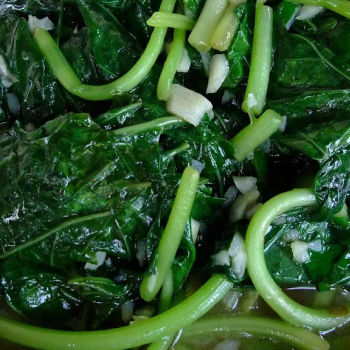 Stir fried tapioca leave