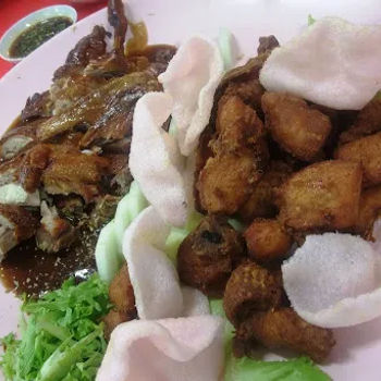 Deep fried duck and Deep Fried chicken special