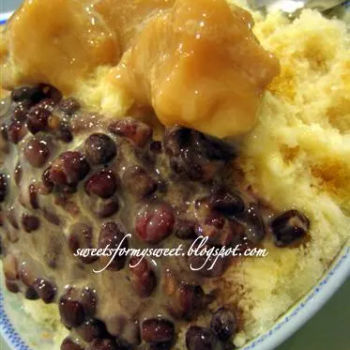 Red Bean & Yam Ice with Milk