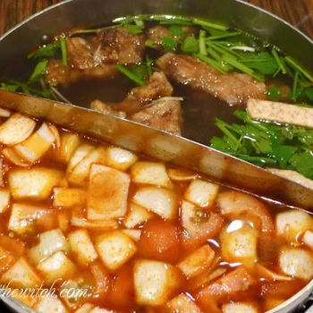 Tom Yam and Fish Head with Yam soups