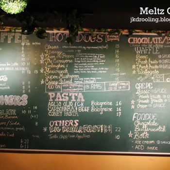 Meltz Cafe Menu