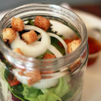 Oriental Salad with Chicken in Jar