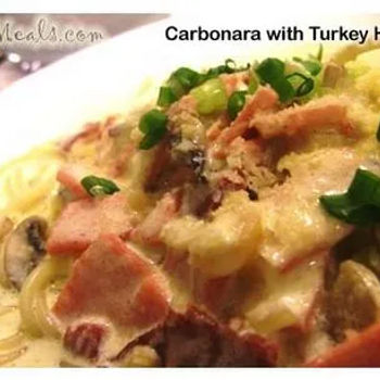Carbonara With Turkey Ham