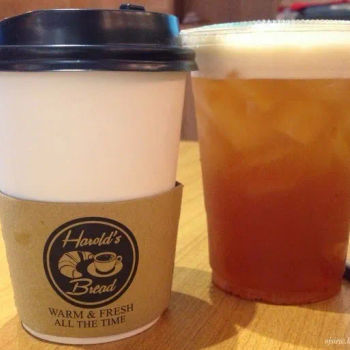 Long Black and Ice-Lemon Tea