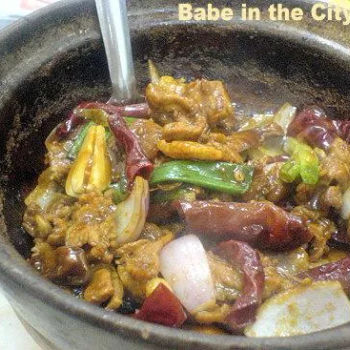 Claypot pork belly with salted fish