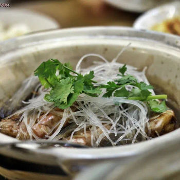 Claypot Prawns with Glass Noodles/Tanghoon