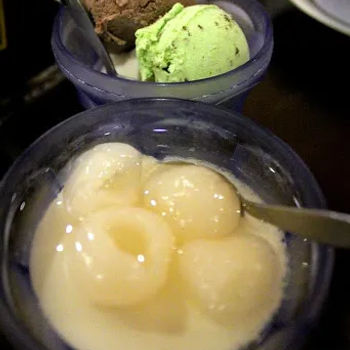 Lychee Jelly & Two Scoop Of Ice Cream