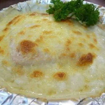 Pork Fillet in Cheese Baked Rice