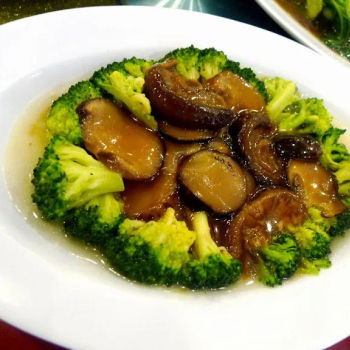Mushrooms with Broccoli