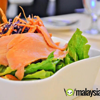 Caesar Salad with Smoked Salmon