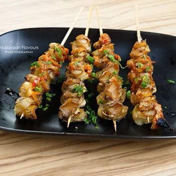 Escargot with Garlic Miso and Scallion (RM10/per skewer)