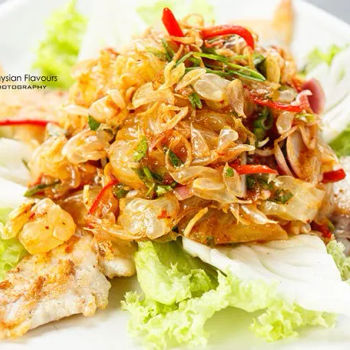 Pan-Seared Red Snapper with Thai Pomelo Salad