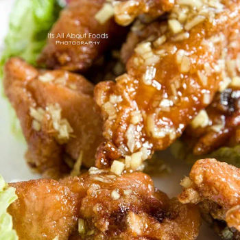 Deep Fried Chicken Cubes with Honey and Ginger 蜜汁姜芽雞
