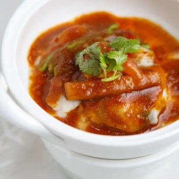 Steamed Seabass in Asam Sauce