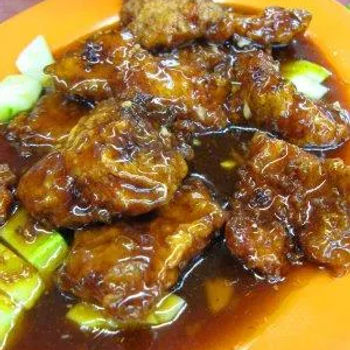 Pork ribs in BBQ sauce