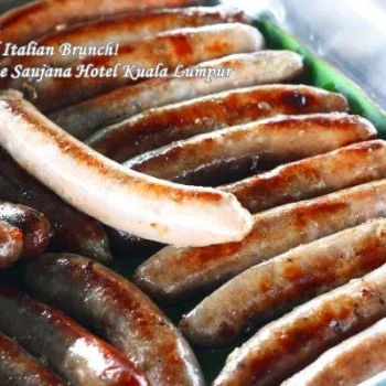 chicken, beef and lamb sausages
