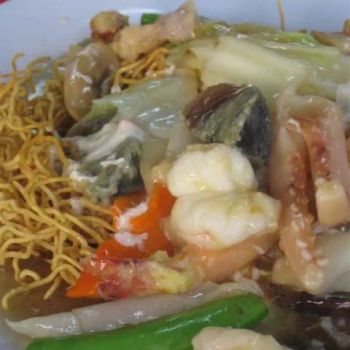 Fried yee mee kong nam style