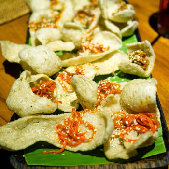 Fish Crackers with Sarawak Acar