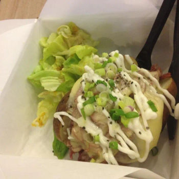 Beef Rasher With Baked Potato
